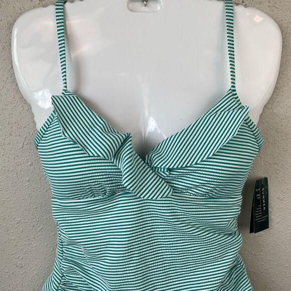 NWT Lauren Ralph Lauren Tankini and Matching Swim Bottoms Sizes 6 or 14 - Picture 2 of 8